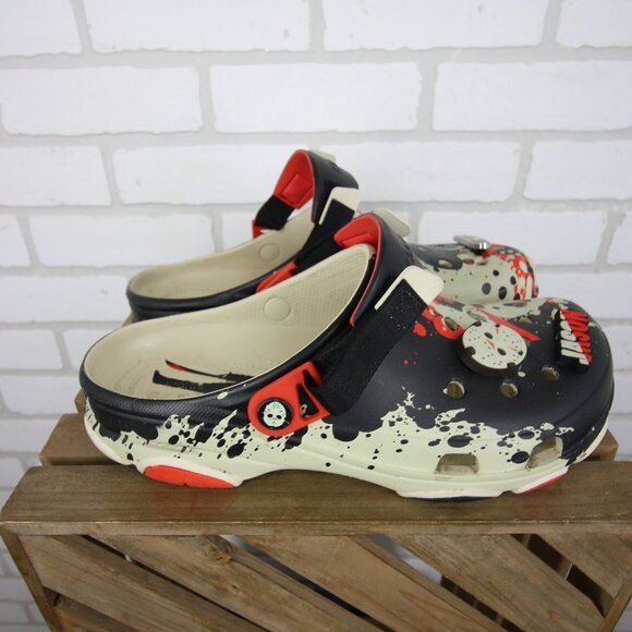 Crocs Friday The 13th All Terrain Clogs Mens 10 Womens 12 Jason Vorhees READ main image 4